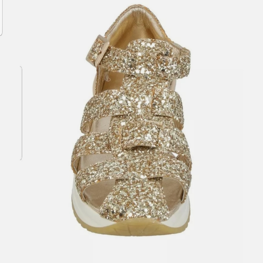 Monnalisa  Glitter sandals 5Y